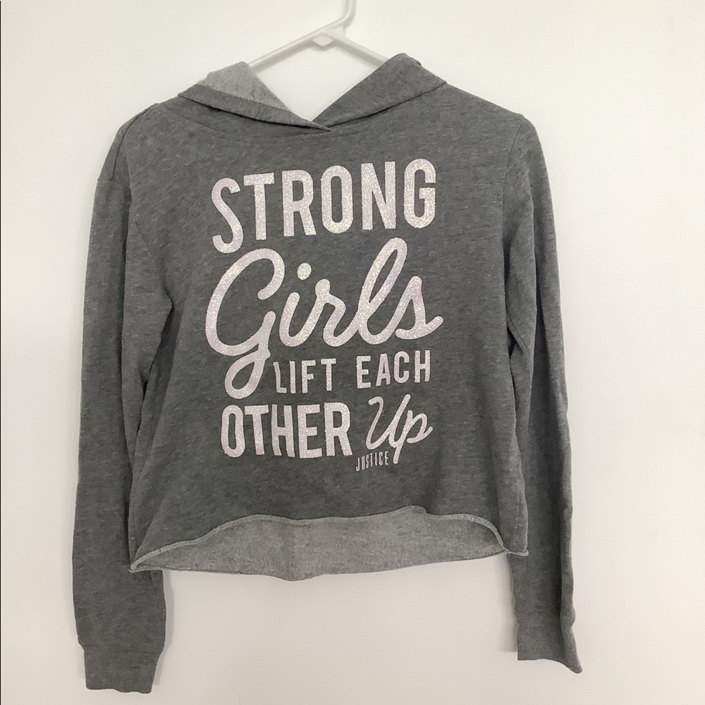 justice girls cropped sweatshirt
